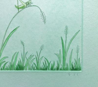 François-Xavier LALANNE - La sauterelle, 2003 - Gravure originale signée au crayon 2