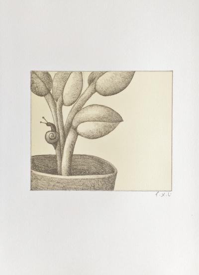 François-Xavier LALANNE - L’escargot, 2003 - Lithographie originale signée au crayon 2