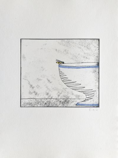 François-Xavier LALANNE - La guêpe, 2003 - Gravure originale signée au crayon 2