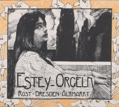 Hans UNGER - Estey-Orgeln, 1897 - Small lithograph poster 2