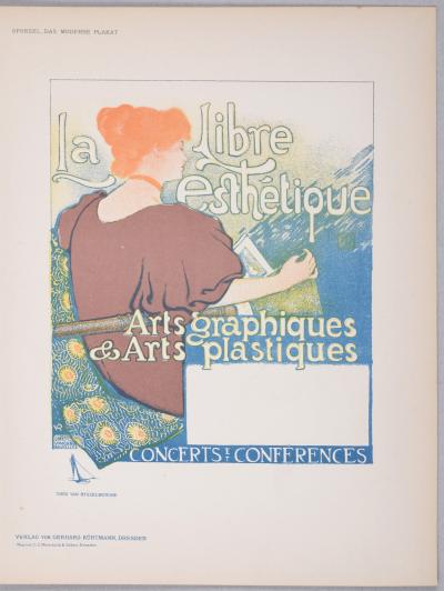 Theo VAN RYSSELBERGHE - La Libre Esthétique, 1897 - Small lithograph poster 2