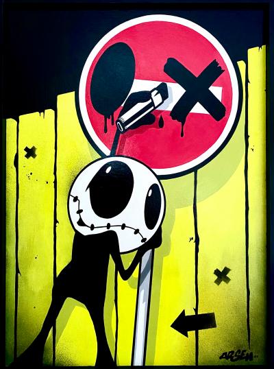 Ladrillo Escepticismo Dirigir Compra-venta Street art Arsen certificada auténtica