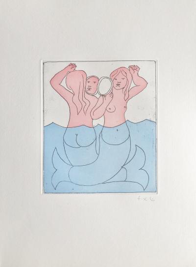 François-Xavier LALANNE - Les Néréides, 2005 - Gravure originale signée au crayon 2