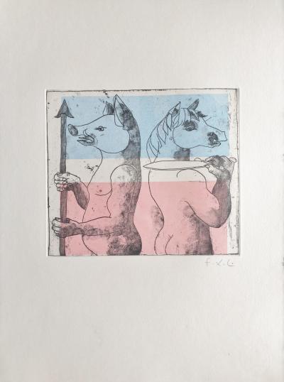 François-Xavier LALANNE - Des Zoomorphoses, 2005 - Gravure originale signée au crayon 2