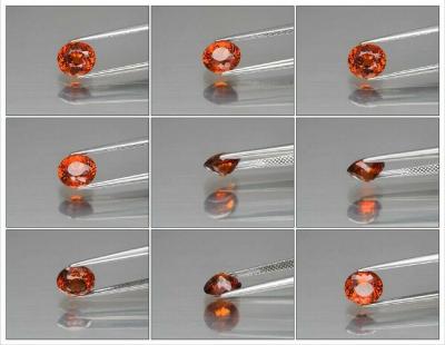 2,20 carats. Grenat spessartite orange naturel 2