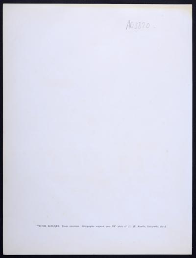 Victor BRAUNER - Traces interstices, 1963 - Original lithograph in color on wove paper 2