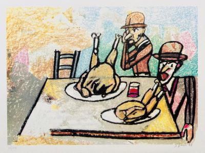 Antonio SEGUI - L’ile de l’insomnie, 1998 - Sérigraphie quadrichromique signée 2