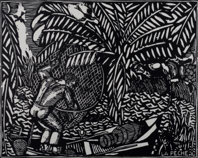 Raoul Dufy (d’après) - La Pêche (#1A), c.1910 - Gravure sur bois 2