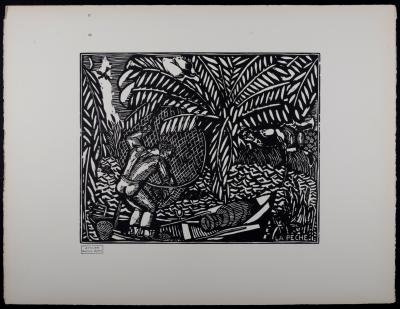 Raoul Dufy (d’après) - La Pêche (#1A), c.1910 - Gravure sur bois 2