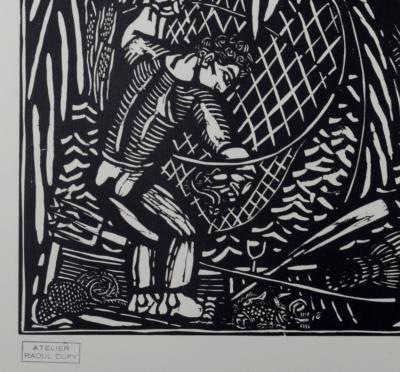 Raoul Dufy (After) - La Pêche (#2A), c. 1910 - Woodcut print 2