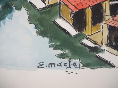 Elisée MACLET : La Petite France à Strasbourg - Aquarelle signée 2