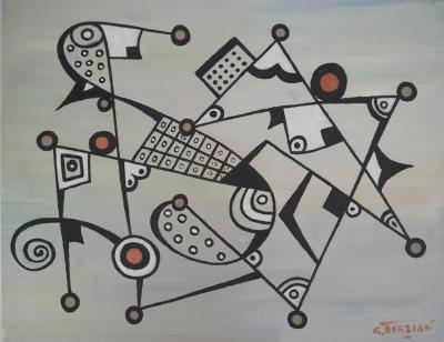 Georges TERZIAN - Imagine - Huile sur toile Signée 2