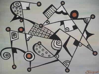 Georges TERZIAN - Imagine - Huile sur toile Signée 2