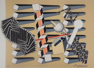 Alain LE YAOUANC : L’univers infini - Lithographie Originale Signée 2