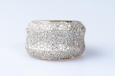 Bague diamant en or jaune 18 carats 2