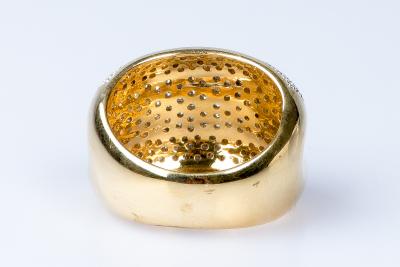 Bague diamant en or jaune 18 carats 2