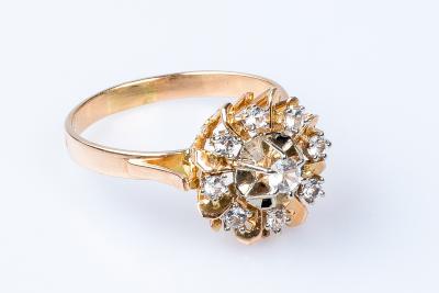 Bague en or jaune 18 carats 2