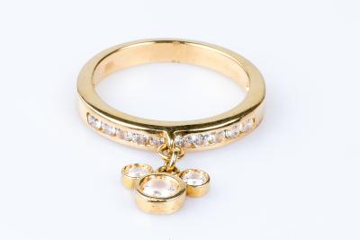 Bague Mickey en or jaune 18 carats ornée de 13 oxydes de zirconium 2