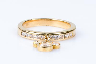 Bague Mickey en or jaune 18 carats ornée de 13 oxydes de zirconium 2