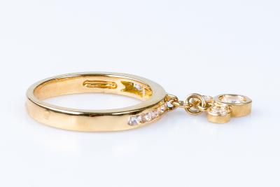 Bague Mickey en or jaune 18 carats ornée de 13 oxydes de zirconium 2