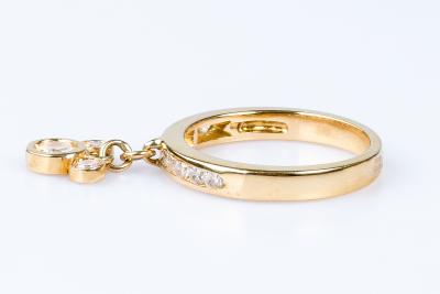 Bague Mickey en or jaune 18 carats ornée de 13 oxydes de zirconium 2