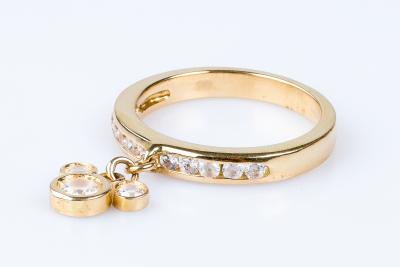 Bague Mickey en or jaune 18 carats ornée de 13 oxydes de zirconium 2