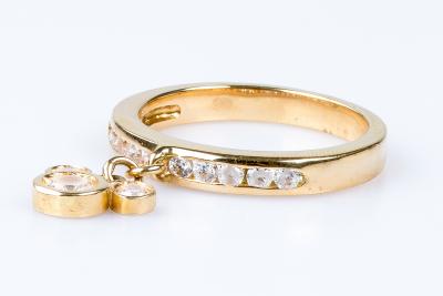 Bague Mickey en or jaune 18 carats ornée de 13 oxydes de zirconium 2