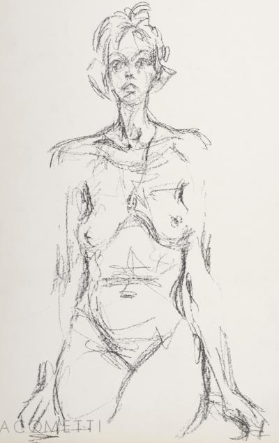 Alberto GIACOMETTI - Couverture Derrière le miroir n° 127, 1961 - Lithographie de couverture 2