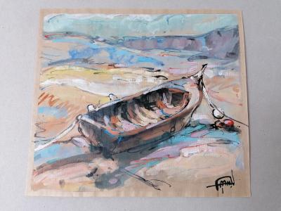 Antoine Faure (1975) - Boat on the beach (2021) 2