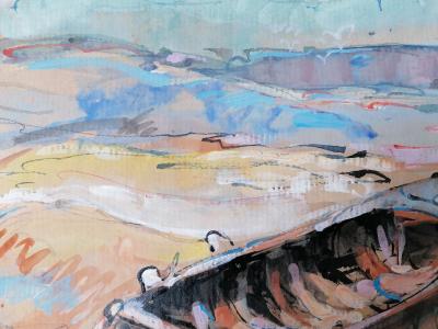 Antoine Faure (1975) - Boat on the beach (2021) 2