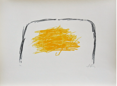 Antoni Tàpies  ’’Fregoli ’’(1969)  Lithographie originale  en couleurs signée 2
