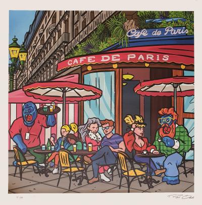 Richard ORLINSKI - Café de Paris, 2022, giclée print 2