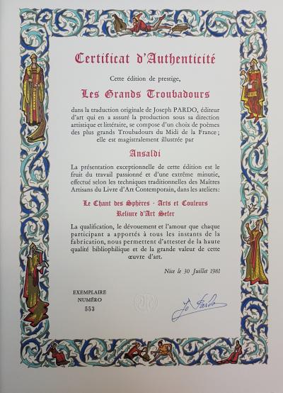 Les grands troubadours illustré par ANSALDI, 1981 2