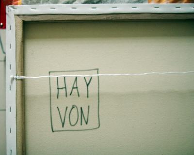 HAYVON - black lines  , 2023 - Technique mixte sur toile 2