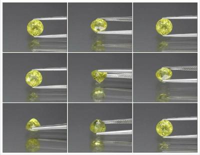 2,66 carats. Grenat grossulaire jaune verdâtre naturel 2