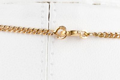 Collier pendentif serpent émeraude en or jaune 18 carats 2