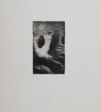 Odilon REDON - Le Passage d’une âme (Mellerio 21), 1920 - Original etching 2