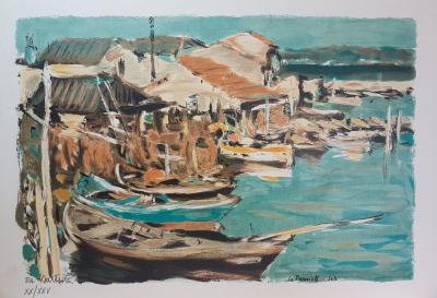 Georges BRASSENS - lithographie originale d'Eric BATTISTA 2