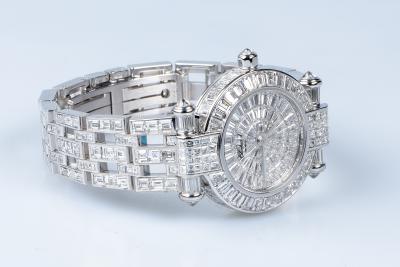 Montre Chopard Impériale Chronographe diamants en or blanc 18 carats 2