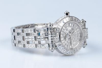 Montre Chopard Impériale Chronographe diamants en or blanc 18 carats 2