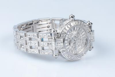 Montre Chopard Impériale Chronographe diamants en or blanc 18 carats 2