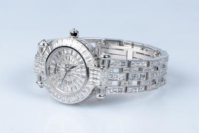 Montre Chopard Impériale Chronographe diamants en or blanc 18 carats 2