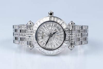 Montre Chopard Impériale Chronographe diamants en or blanc 18 carats 2