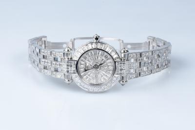 Montre Chopard Impériale Chronographe diamants en or blanc 18 carats 2