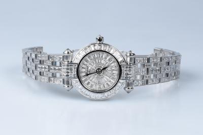Montre Chopard Impériale Chronographe diamants en or blanc 18 carats 2