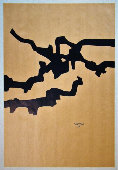 Eduardo CHILLIDA (d’après) - Composition abstraite, 1980 - Lithographie offset 2