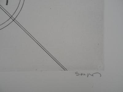 Michel SEUPHOR - Mythologie Imaginaire - Gravure originale, Signée 2