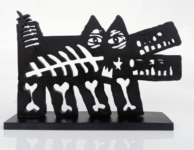 PyB - Dog Haring Basquiat , 2022 - Sculpture 2