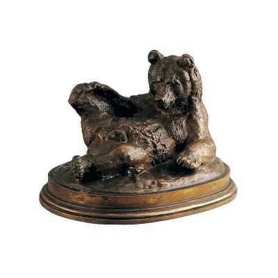 Ours au repos (d’après Antoine-Louis Barye) – Reproduction en résine 2