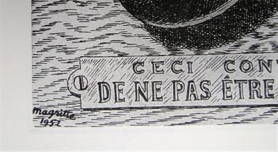 René MAGRITTE (d’après) - Ceci continue de ne pas être une pipe, 2010 - Sérigraphie signée et datée 2